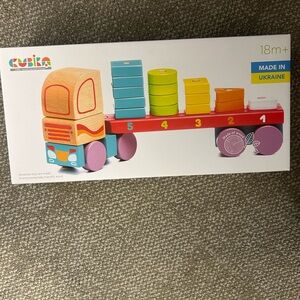 Stacking Truck Toy with Colorful Blocks